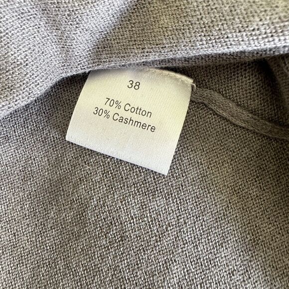 Princess Goes Hollywood Cotton/Cashmere Taupe Sequined Hearts Sweater Sz 8/38 - Picture 10 of 12